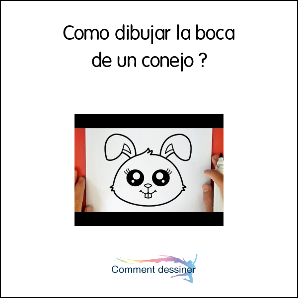 Como dibujar la boca de un conejo